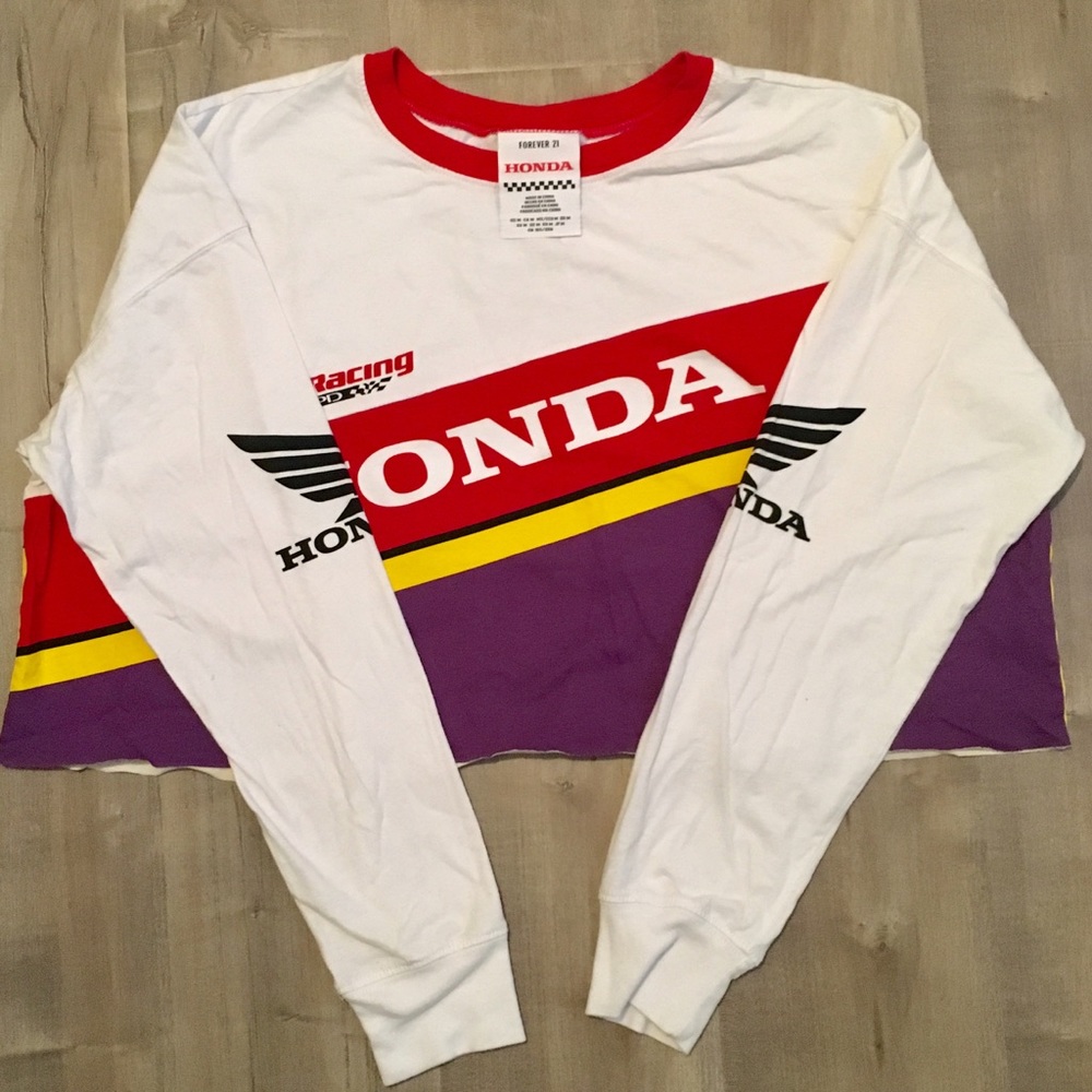FOREVER 21 Honda T-shirt Crop-Top